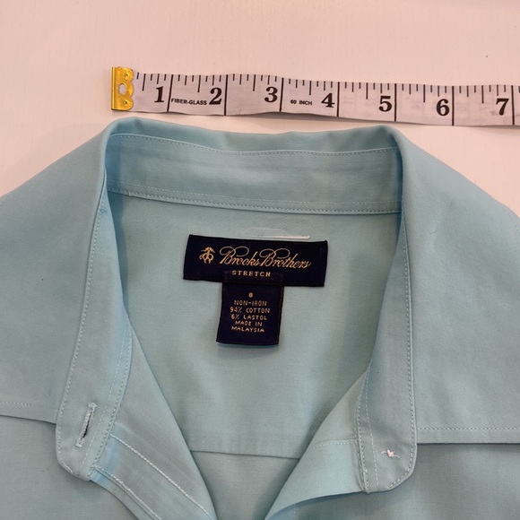 Women’s Brooks Brothers Light teal Blouse, size 8 - Picture 7 of 10
